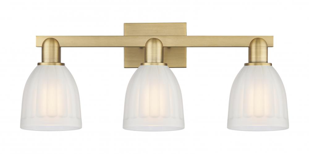 Brookfield - 3 Light - 25 inch - Brushed Satin Nickel - Bath Vanity Light