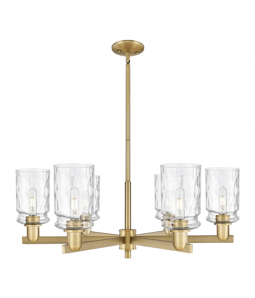 Candor - 6 Light - 35 inch - Satin Gold - Stem hung - Chandelier