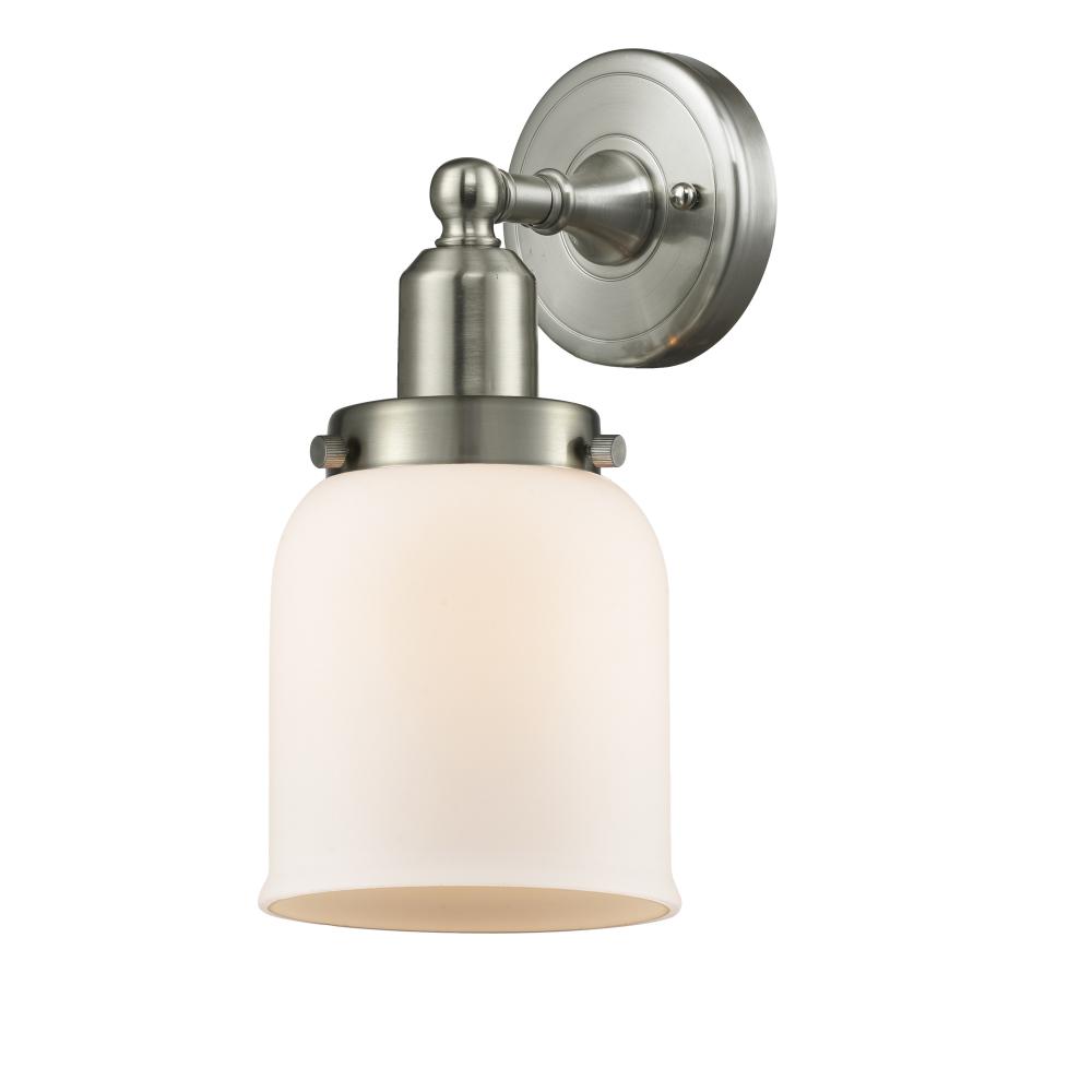 Bell - 1 Light - 5 inch - Brushed Satin Nickel - Bath Vanity Light