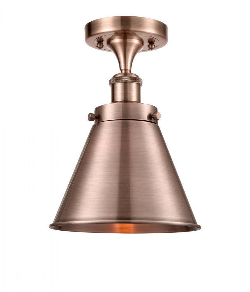 Appalachian - 1 Light - 7 inch - Satin Gold - Semi-Flush Mount