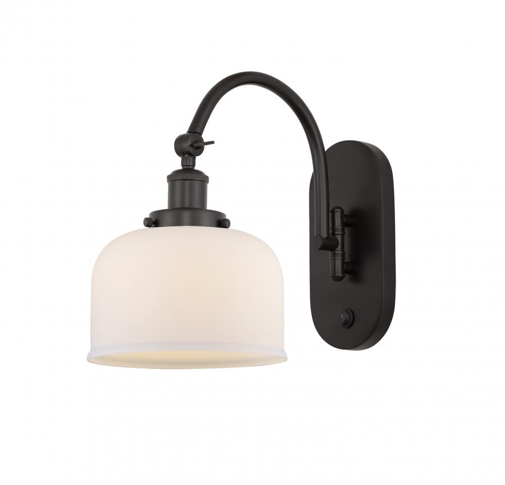 Bell - 1 Light - 8 inch - Oil Rubbed Bronze - Adjustable Swing Arm