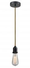 Innovations Lighting 100BK-10CR-0BK - Whitney - 1 Light - 2 inch - Matte Black - Cord hung - Mini Pendant