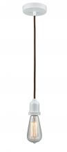 Innovations Lighting 100W-10BR-0W - Whitney - 1 Light - 2 inch - White - Cord hung - Mini Pendant