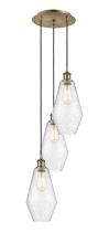 Innovations Lighting 113B-3P-AB-G654-7 - Cindyrella - 3 Light - 14 inch - Antique Brass - Cord Hung - Multi Pendant