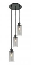 Innovations Lighting 113B-3P-BK-G434-7SM - Crown Point - 3 Light - 13 inch - Matte Black - Multi Pendant