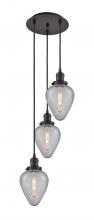 Innovations Lighting 113F-3P-OB-G165 - Geneseo - 3 Light - 13 inch - Oil Rubbed Bronze - Cord hung - Multi Pendant