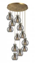 Innovations Lighting 126-410-1PS-BB-G410-8SM - Newton Sphere - 12 Light - 27 inch - Brushed Brass - Cord hung - Multi Pendant