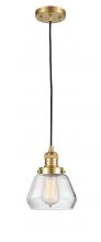 Innovations Lighting 201C-SG-G172 - Fulton - 1 Light - 7 inch - Satin Gold - Cord hung - Mini Pendant