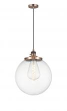  201CSW-AC-G202-14 - Beacon - 1 Light - 14 inch - Antique Copper - Cord hung - Mini Pendant