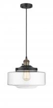 Innovations Lighting 201CSW-BAB-G692-12 - Bridgeton - 1 Light - 16 inch - Black Antique Brass - Cord hung - Mini Pendant