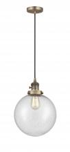 Innovations Lighting 201CSW-BB-G204-10 - Beacon - 1 Light - 10 inch - Brushed Brass - Cord hung - Mini Pendant