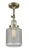 Innovations Lighting 201F-AB-G262 - Stanton - 1 Light - 6 inch - Antique Brass - Semi-Flush Mount