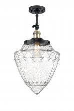 Innovations Lighting 201F-BAB-G664-12 - Beacon - 1 Light - 12 inch - Black Antique Brass - Semi-Flush Mount