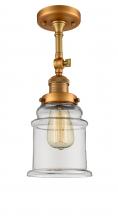 Innovations Lighting 201F-BB-G182-LED - Canton - 1 Light - 6 inch - Brushed Brass - Adjustable Semi-Flush Mount
