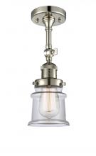 Innovations Lighting 201F-PN-G182S - Canton - 1 Light - 5 inch - Polished Nickel - Adjustable Semi-Flush Mount