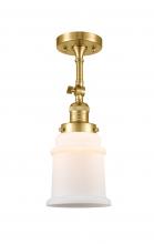 Innovations Lighting 201F-SG-G181 - Canton - 1 Light - 6 inch - Satin Gold - Semi-Flush Mount