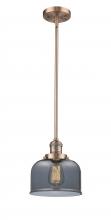 Innovations Lighting 201S-AC-G73 - Bell - 1 Light - 8 inch - Antique Copper - Stem Hung - Mini Pendant