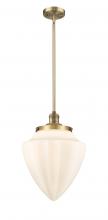 Innovations Lighting 201S-BB-G661-12 - Bullet - 1 Light - 12 inch - Brushed Brass - Stem Hung - Mini Pendant