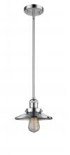 Innovations Lighting 201S-PC-M7 - Railroad - 1 Light - 8 inch - Polished Chrome - Stem Hung - Mini Pendant