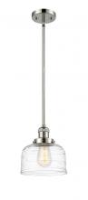 Innovations Lighting 201S-PN-G713 - Bell - 1 Light - 8 inch - Polished Nickel - Stem Hung - Mini Pendant