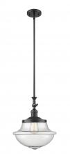 Innovations Lighting 206-BK-G544 - Oxford - 1 Light - 12 inch - Matte Black - Stem Hung - Mini Pendant