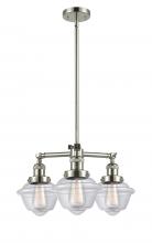 Innovations Lighting 207-PN-G532 - Oxford - 3 Light - 20 inch - Polished Nickel - Stem Hung - Chandelier