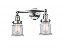 Innovations Lighting 208-PC-G182S - Canton - 2 Light - 17 inch - Polished Chrome - Adjustable Bath Vanity Light