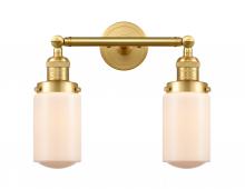 Innovations Lighting 208-SG-G311 - Dover - 2 Light - 14 inch - Satin Gold - Bath Vanity Light