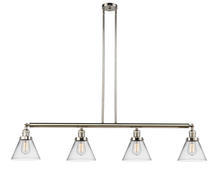 Innovations Lighting 214-PN-G42 - Cone - 4 Light - 52 inch - Polished Nickel - Stem Hung - Adjustable Island Light