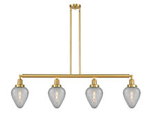 Innovations Lighting 214-SG-G165 - Geneseo - 4 Light - 52 inch - Satin Gold - Stem Hung - Island Light