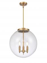 Innovations Lighting 221-3S-BB-G204-16 - Beacon - 3 Light - 16 inch - Brushed Brass - Cord hung - Pendant