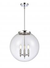 Innovations Lighting 221-3S-PC-G202-16 - Beacon - 3 Light - 16 inch - Polished Chrome - Cord hung - Pendant