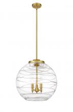 Innovations Lighting 221-3S-SG-G1213-18-LED - Athens Deco Swirl - 3 Light - 18 inch - Satin Gold - Cord hung - Pendant