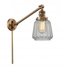 Innovations Lighting 237-BB-G142 - Chatham - 1 Light - 8 inch - Brushed Brass - Swing Arm