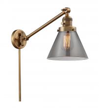 Innovations Lighting 237-BB-G43 - Cone - 1 Light - 8 inch - Brushed Brass -Adjustable Swing Arm