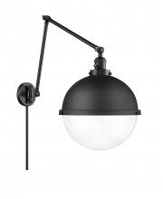 Innovations Lighting 238-BK-HFS-122-BK - Hampden - 1 Light - 13 inch - Matte Black -Adjustable Swing Arm