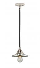 Innovations Lighting 288-1S-BPN-M1-PN - Railroad - 1 Light - 8 inch - Black Polished Nickel - Cord hung - Mini Pendant