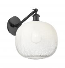 Innovations Lighting 317-1W-BK-G481-10OP - Brookhaven Sphere - 1 Light - 11 inch - Matte Black - Sconce