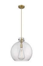 Innovations Lighting 410-1PL-BB-G410-16SDY - Newton Sphere - 1 Light - 16 inch - Brushed Brass - Cord hung - Pendant