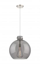 Innovations Lighting 410-1PL-PN-G410-16SM - Newton Sphere - 1 Light - 16 inch - Polished Nickel - Cord hung - Pendant