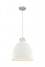 Innovations Lighting 410-1PL-SN-M412-16W - Newton Sphere - 1 Light - 16 inch - Satin Nickel - Cord hung - Pendant