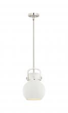 Innovations Lighting 410-1SS-PN-M410-8W - Newton Sphere - 1 Light - 8 inch - Polished Nickel - Mini Pendant