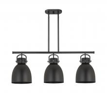 Innovations Lighting 410-3I-BK-M412-10BK - Newton Sphere - 3 Light - 42 inch - Matte Black - Island Light