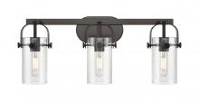 Innovations Lighting 423-3W-BK-G423-7SDY - Pilaster - 3 Light - 24 inch - Matte Black - Bath Vanity Light