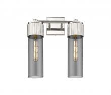 Innovations Lighting 428-2W-PN-G428-12SM - Bolivar - 2 Light - 14 inch - Polished Nickel - Bath Vanity Light