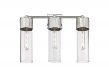 Innovations Lighting 428-3W-SN-G428-12CL - Bolivar - 3 Light - 21 inch - Satin Nickel - Bath Vanity Light