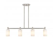 Innovations Lighting 434-4I-SN-G434-7WH - Crown Point - 4 Light - 44 inch - Satin Nickel - Island Light