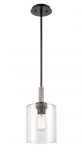 Innovations Lighting 442-1S-BK-G4424-7 - Paladin - 1 Light - 7 inch - Matte Black - stem hung - Mini Pendant