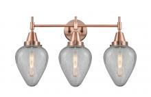 Innovations Lighting 447-3W-AC-G165-LED - Geneseo - 3 Light - 25 inch - Antique Copper - Bath Vanity Light