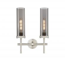 Innovations Lighting 471-2W-SN-G471-12SM - Lincoln - 2 Light - 14 inch - Satin Nickel - Bath Vanity Light